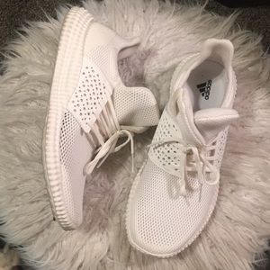 White adidas sneakers